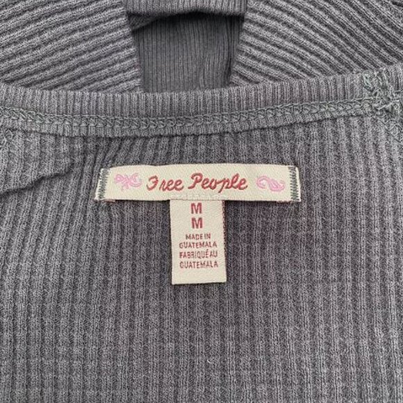 Free People Santa Clara Thermal in black BNWT - Picture 3 of 6